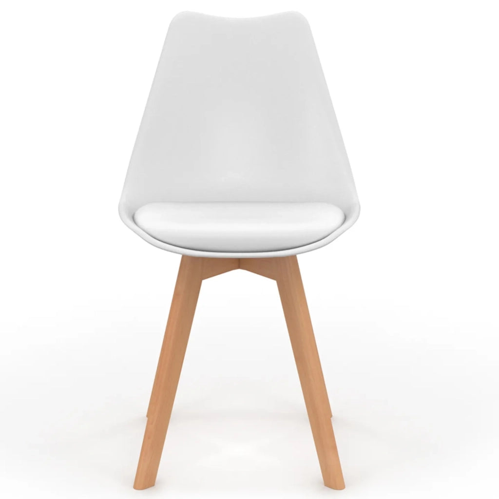 IDMarket - Set di 6 sedie scandinavo giallo pastello, bianco, gris chiaro x2, verde x2 SARA