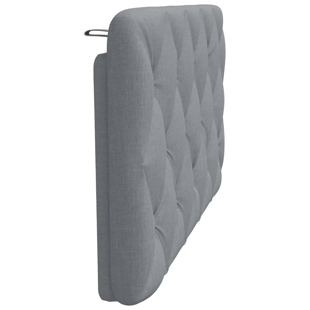 Cuscino Testiera Grigio Chiaro 100 cm in Tessuto CFW4117702
