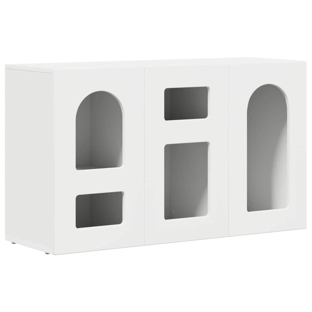Credenza | Madia | Buffet da pranzo | Armadio da pranzo Bianco 100 x 35 x 59 cm Legno multistrato