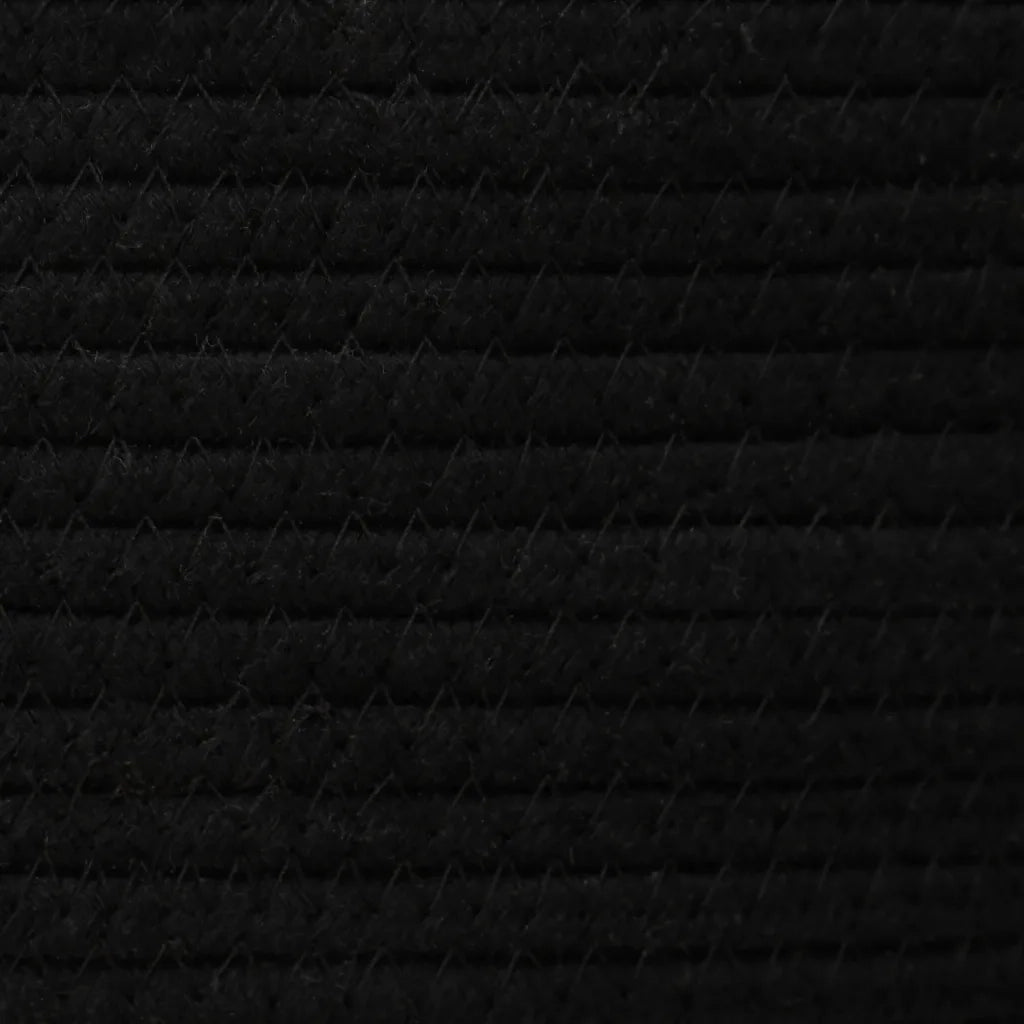 Cestini Portaoggetti 2 pz Bianco e Nero in Cotone CFW8605980