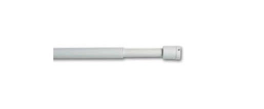 Bacchetta Bastone tende punta tonda 160 cm x 13 mm Bianco