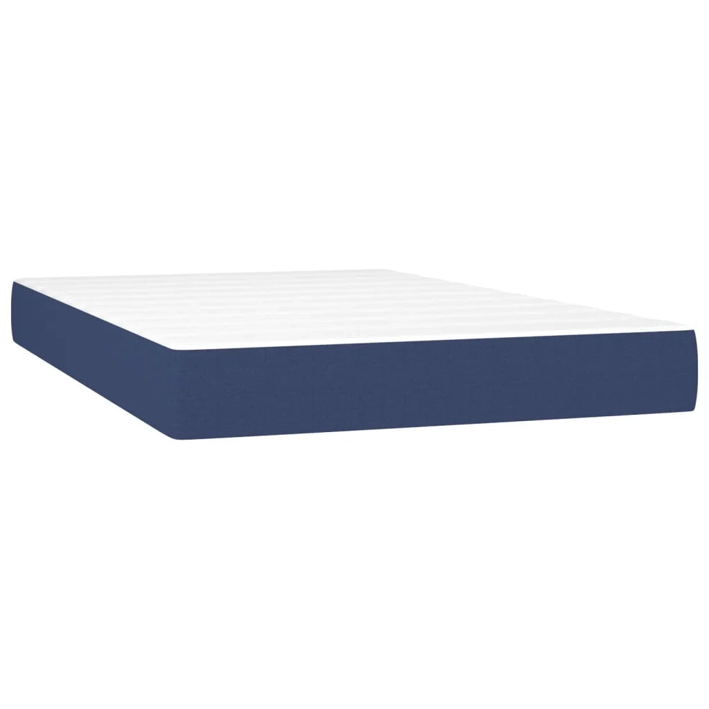 Letto a Molle con Materasso e LED Blu 120x200cm in Tessuto 3135747