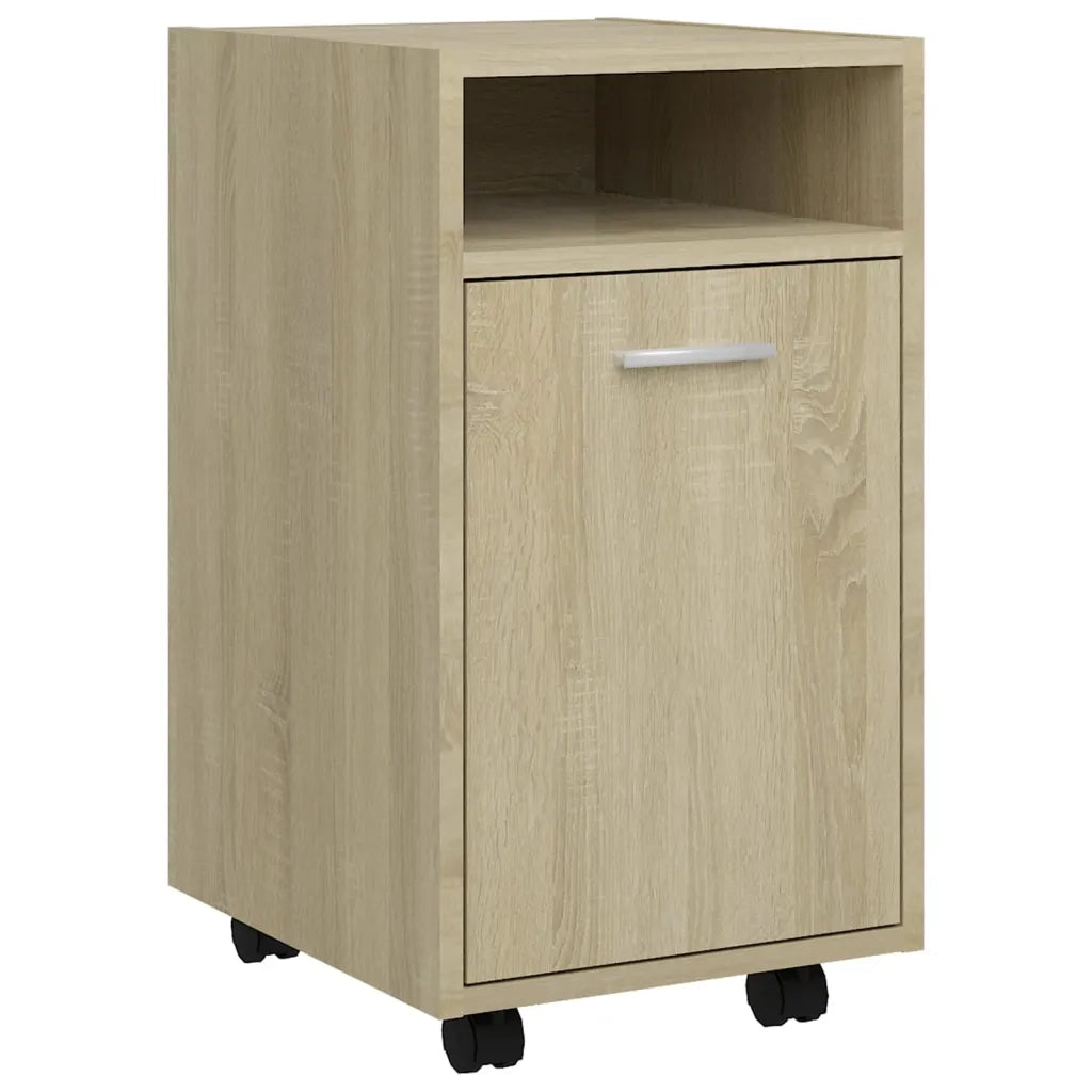 Credenza con Ruote-Buffet-Armadio da cucina Rovere Sonoma 33x38x60 cm Legno Multistrato
