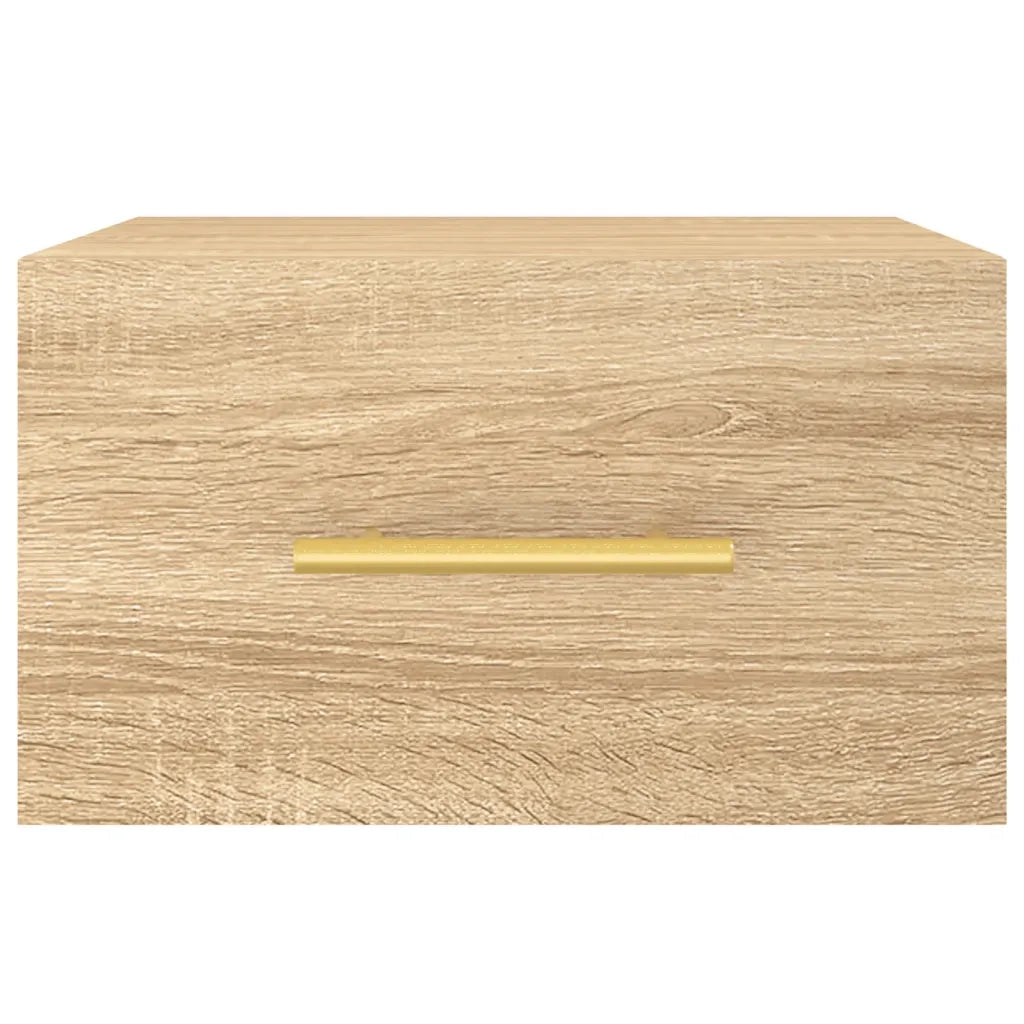 Comodino | Armadio da Notte | Mobiletto da notte a Muro Rovere Sonoma 35x35x20 cm
