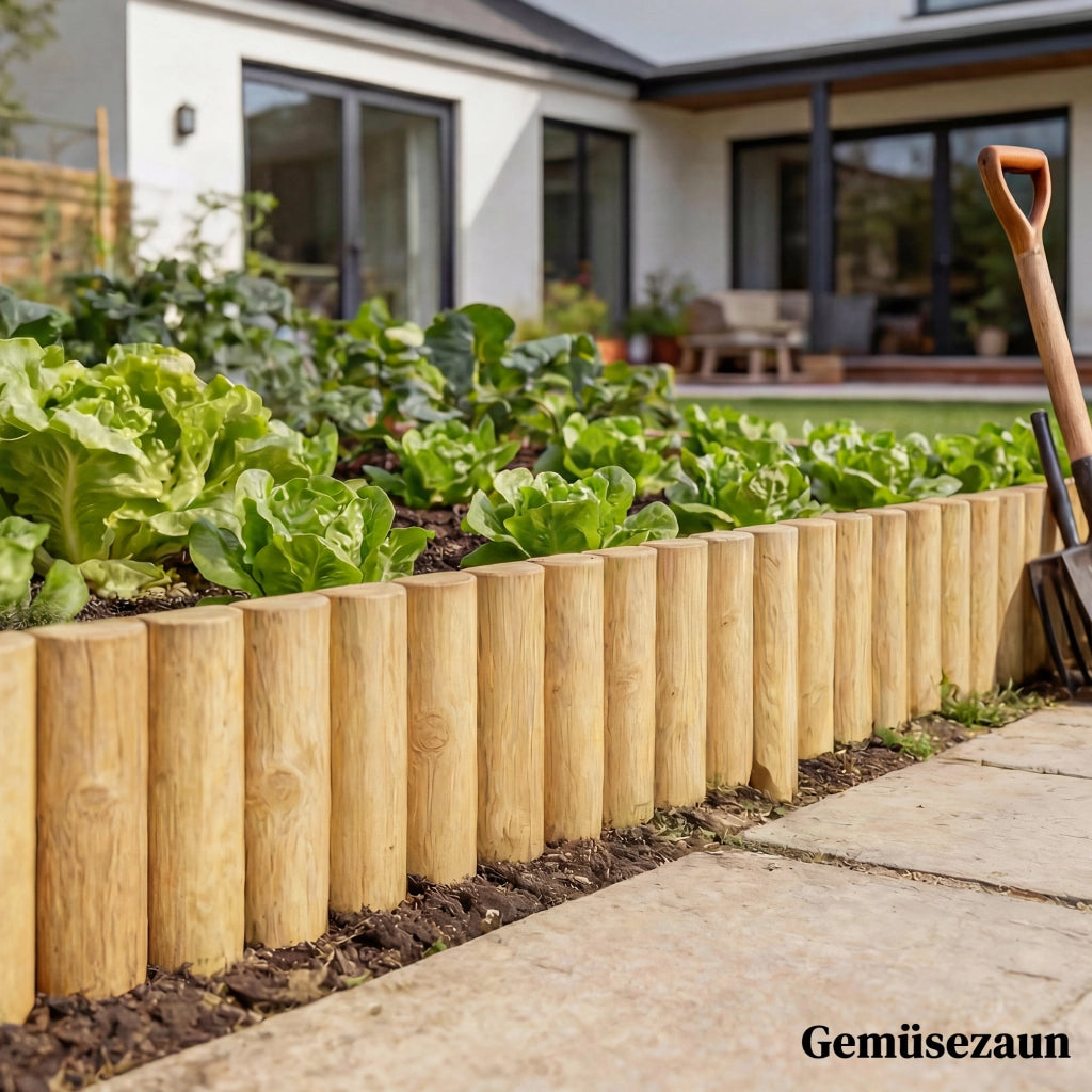 Recinzione da giardino in legno ¨C zephmum ¨C marrone 176x30 cm