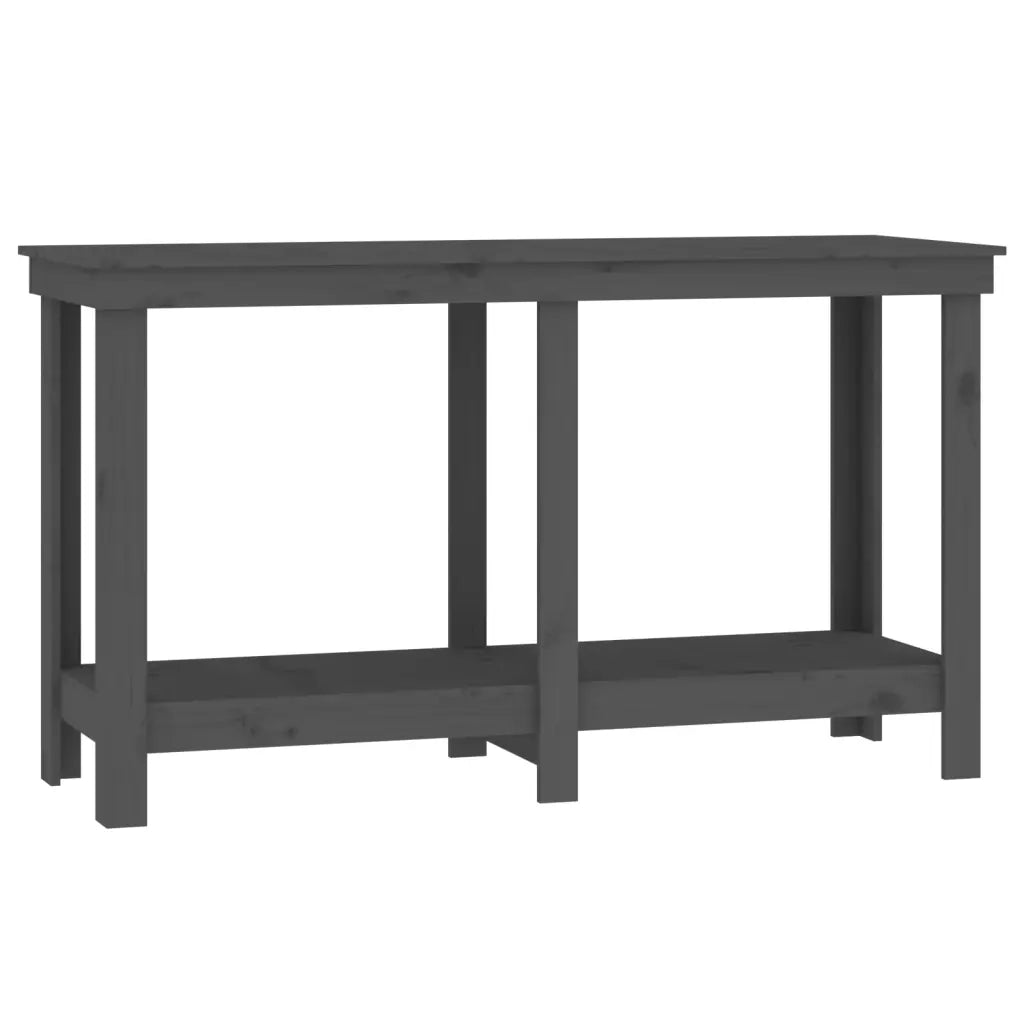 Banco da Lavoro Grigio 140x50x80 cm in Legno Massello di Pino cod mxl 24735