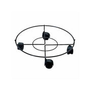 Portavaso Ruote Tondo Nero 30