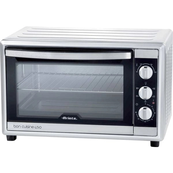 Ariete 986 forno elettrico ventilato con girarrosto 45 litri - bon cuisine 450 - doppio vetro - temperatura max 230° - 1800 watt - acciaio inox - ARI986