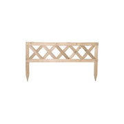 Bordura Staccionata in Legno Naturale Country 90x2,4x50 cm