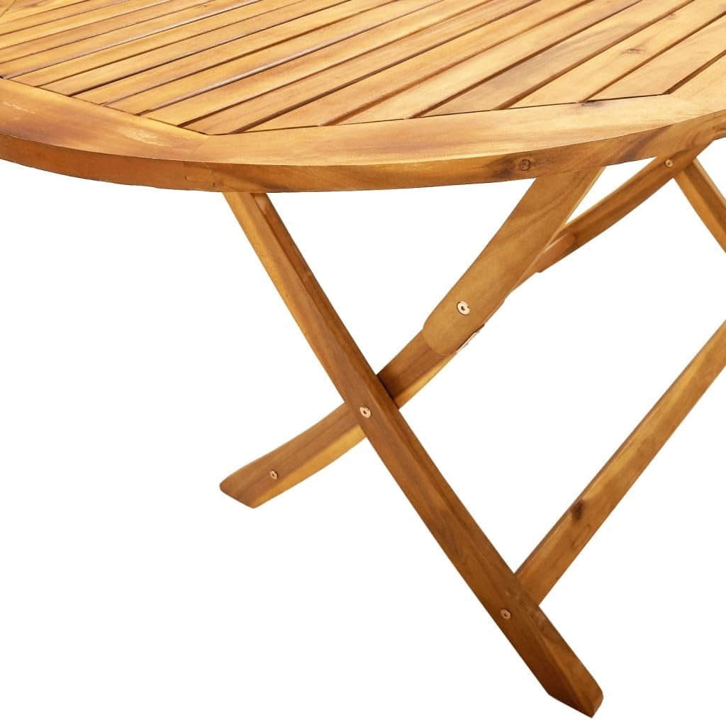 Set da pranzo da giardino 7 pezzi in legno massello di acacia e textilene, set tavolo e sedie da giardino, tavolo terrazza esterna e sedie, set terrazza, mobili da giardino esterno - 3279312
