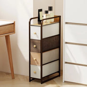 Scaffale da letto - 4 ripiani - 20x47x84,5 cm - Spazio di stoccaggio - Struttura in legno