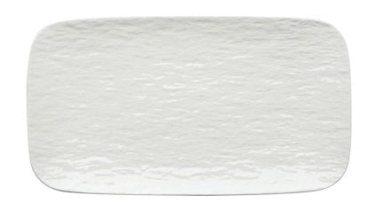 Vassoio rettangolare in Porcellana Bianco Touch me 24 x 13 cm