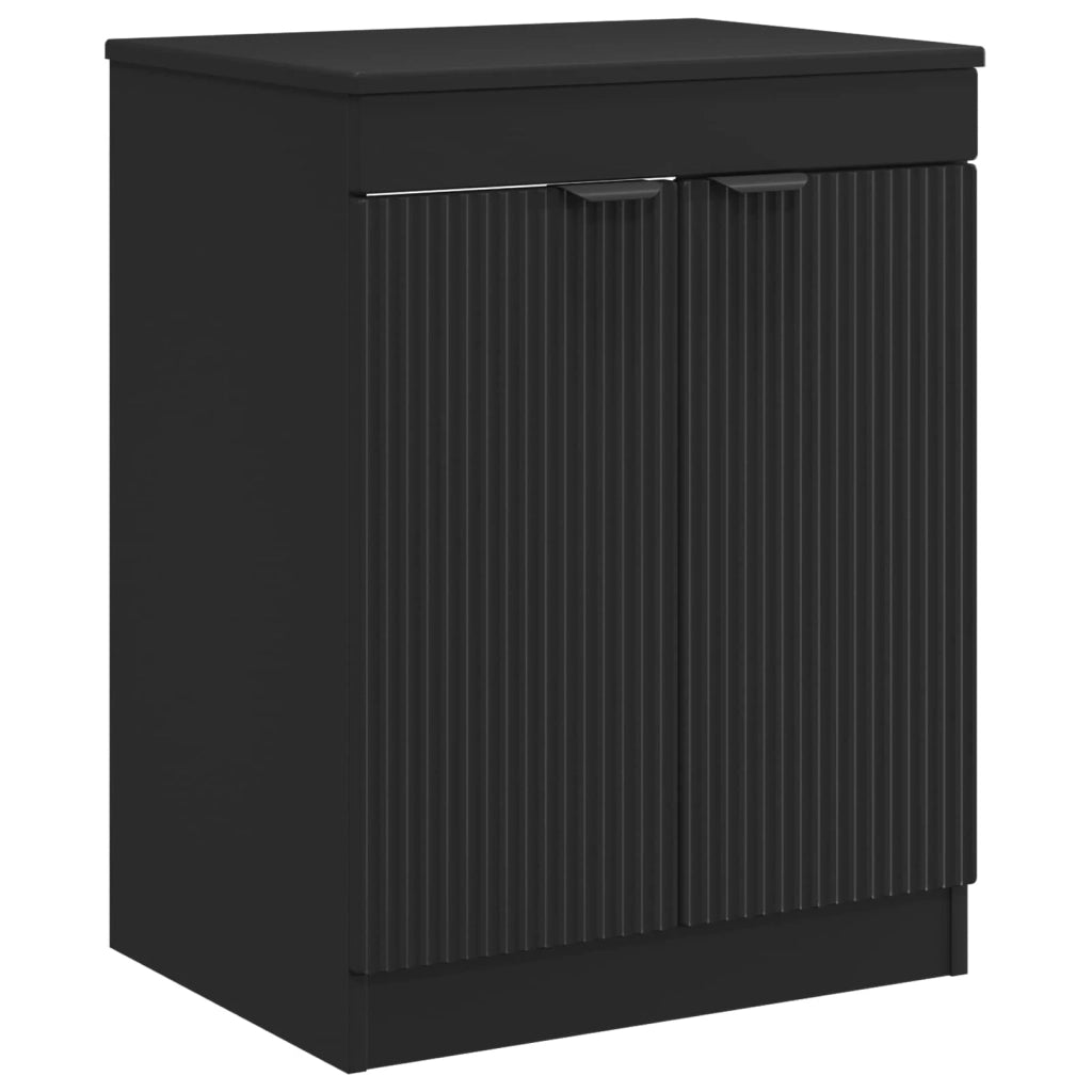 Set di mobili per il bagno Nero Legno ingegnerizzato 3404205
