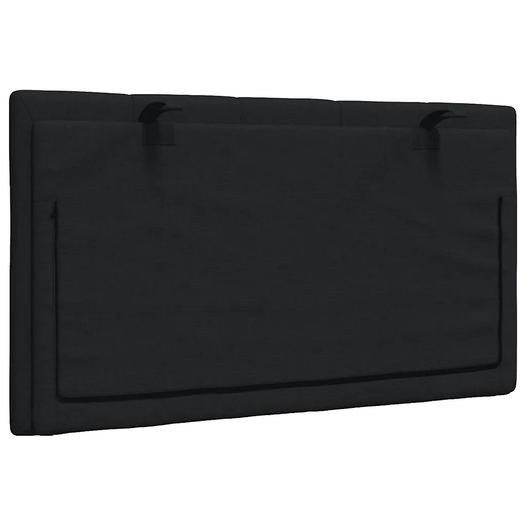 Cuscino Testiera Hanko Nero 90 cm in Tessuto CFW3238520
