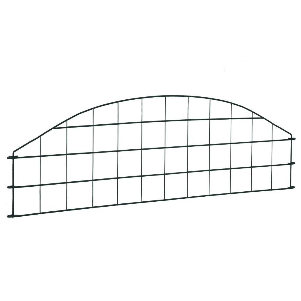 Set Recinzione da Giardino ad Arco 77,3x26 cm Verde 146101