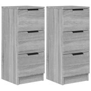 Buffet credenza cassettiera armadio mobile contenitore organizer per cucina soggiorno salotti set di 2 Sonoma 30 x 30 x 70 cm in legno ingegnerizzato grigio 02_0036941