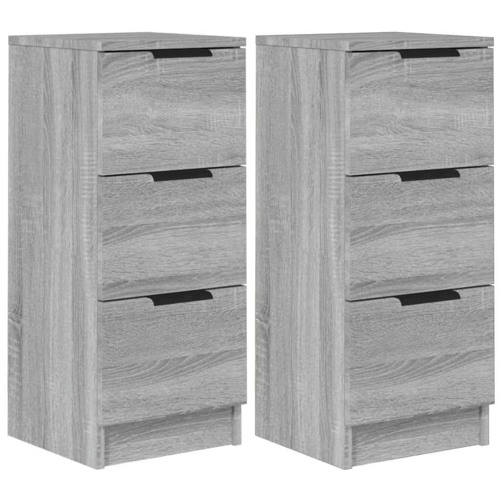 Buffet credenza cassettiera armadio mobile contenitore organizer per cucina soggiorno salotti set di 2 Sonoma 30 x 30 x 70 cm in legno ingegnerizzato grigio 02_0036941