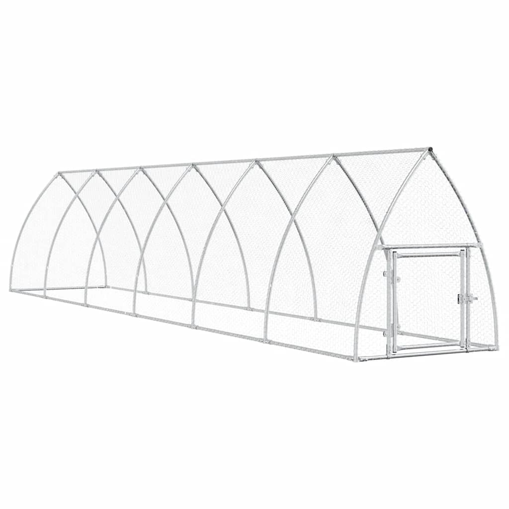 Gabbia per polli Silver 600 x 105 x 120 cm in acciaio zincato Silver 02_0041672