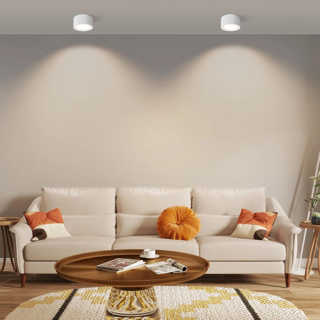 ZMH Lampada da soffitto faretto moderno GU10 bianco per cucina soggiorno