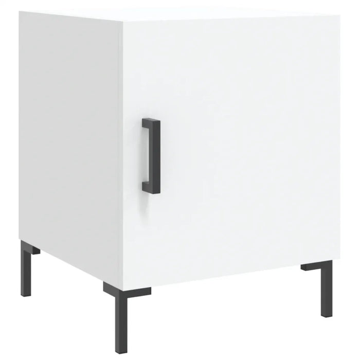 Comodini 2 pz Bianchi 40x40x50 cm in Legno Multistrato 827565