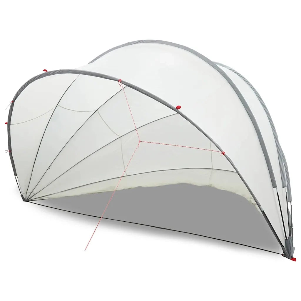 Dome Piscina Grigio e arancione 546 x 516 x 250 cm