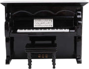 Pianino in Legno Miniatura - Strumento Musicale Decorativo con Sedia - Regali Musicali per la Casa .