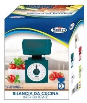 MAURY'S BILANCIA MECCANICA DA CUCINA PORTATA PORTATA 3KG
