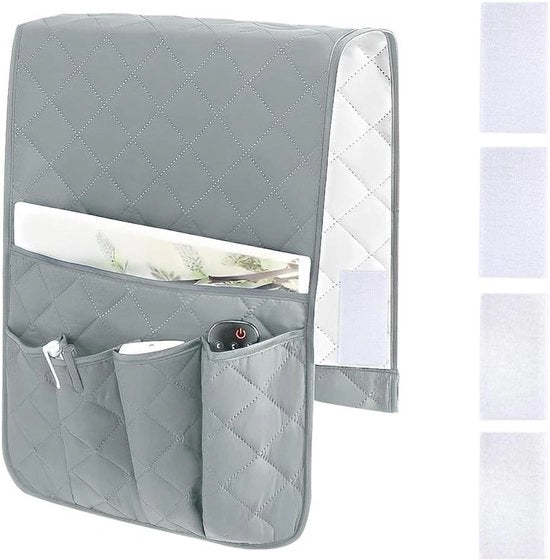 Organizzatore con 5 tas e base antiscivolo - incluso 4 paia di ganci e bulloni di fissaggio per cavi, riviste e libri