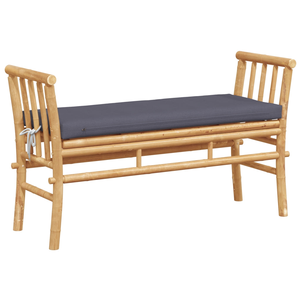 Panchina da giardino con cuscino da 110 cm in bambÃ¹