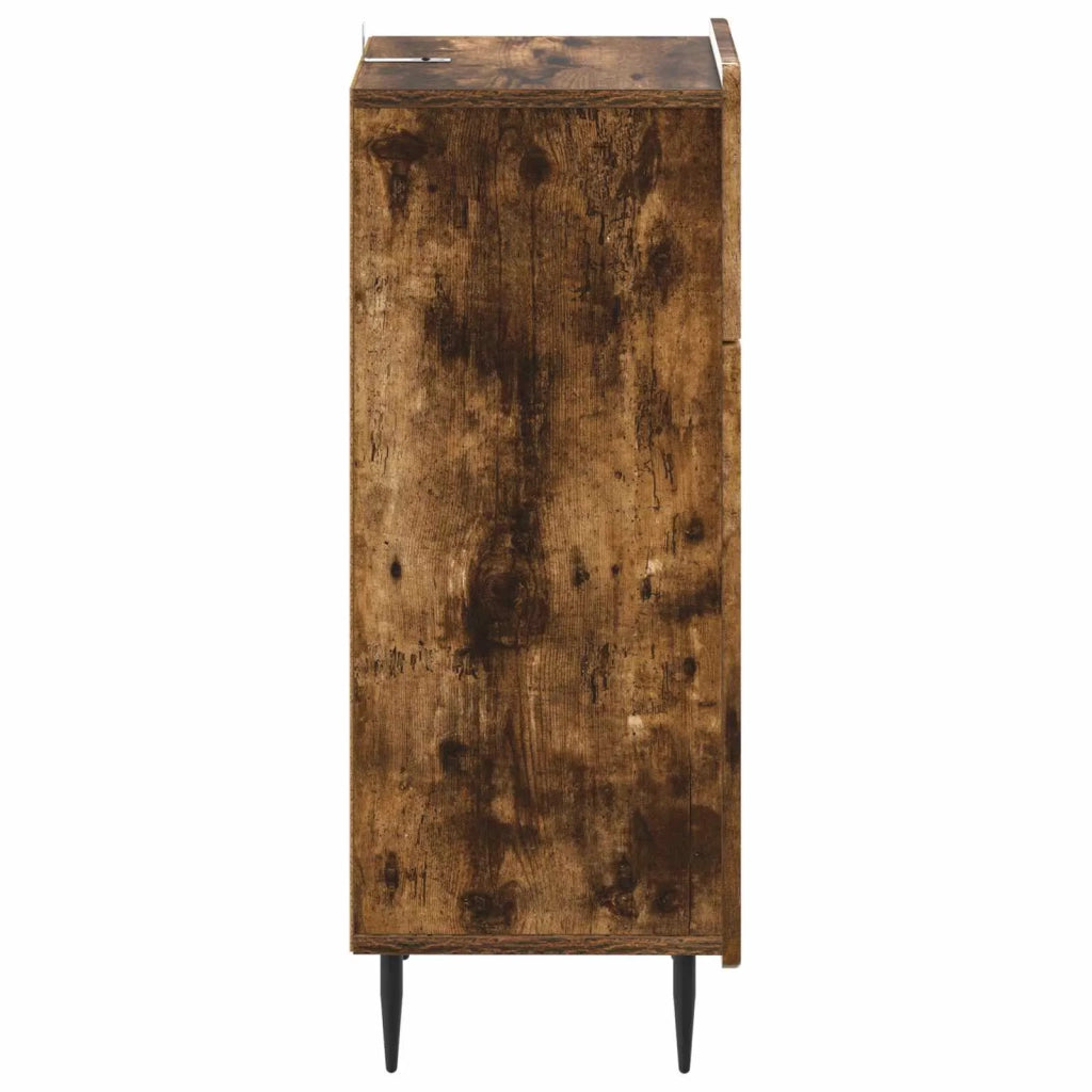 Mobiletto da Bagno ZWOLLE Rovere Fumo 30 x 31 x 79,5 cm 896390