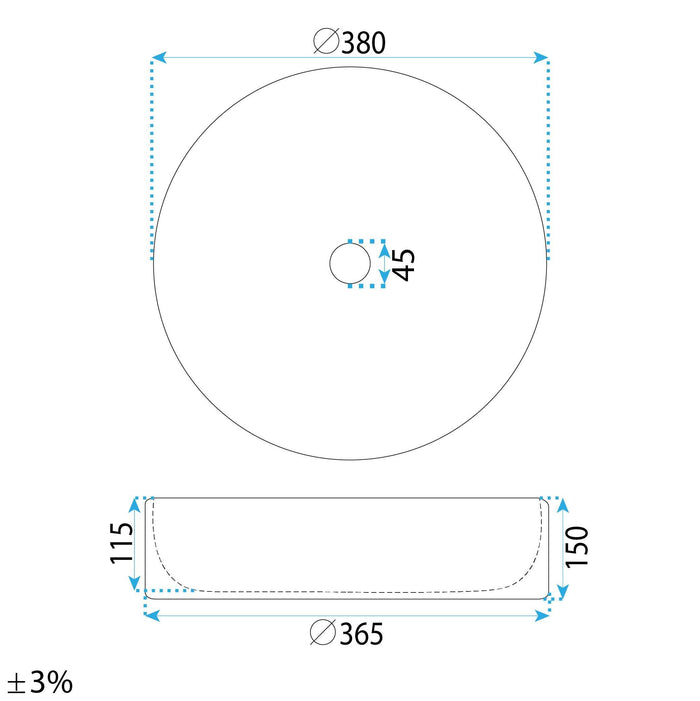 Lavabo Da Appoggio Rea Duo