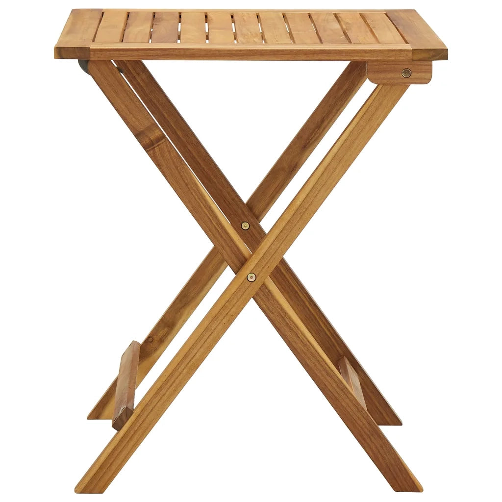 Set da Bistrot 3 pz Pieghevole con Cuscini Massello di Acacia cod mxl 37823