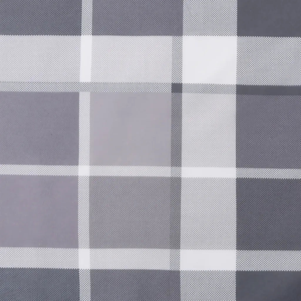 Cuscini per Sedia 2 pz a Quadri Grigi 50x50x4 cm Tessuto Oxford 314071