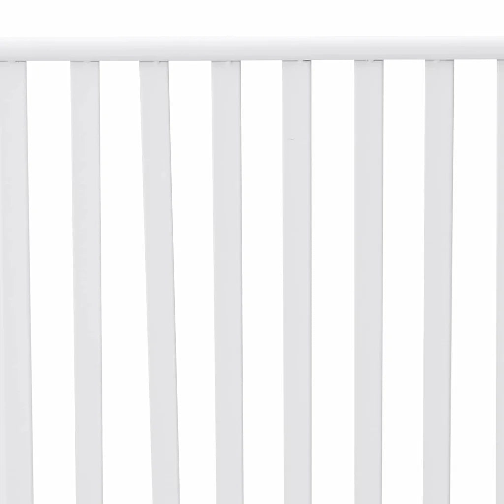 Panchina da giardino Bianco Puro 103,5 x 51,5 x 90 cm Acciaio 42008116