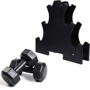 Trade Shop - Supporto Per Manubri Pesi A 3 Livelli Per Accessori Fitness Palestra Casa Nero -