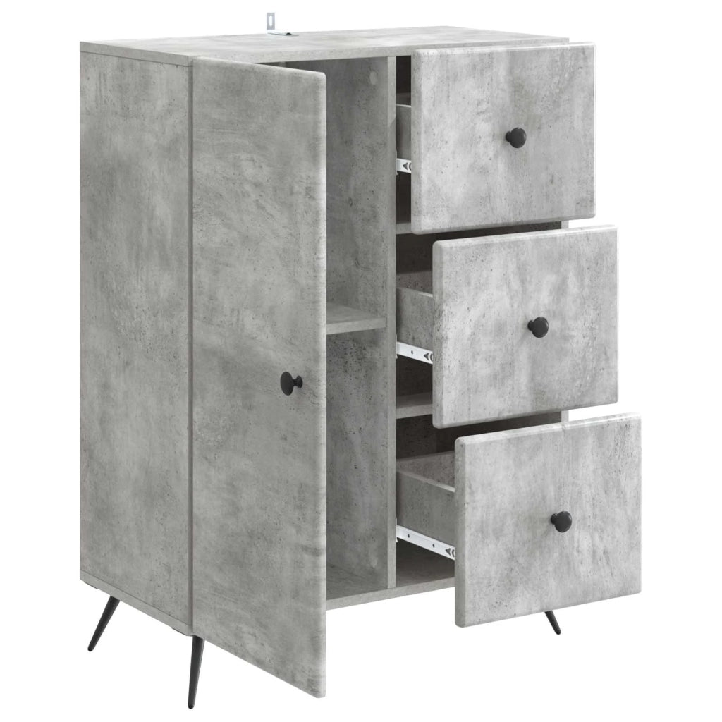 Credenza Grigio Cemento 66 x 34,5 x 90 cm Legno ingegnerizzato 895548