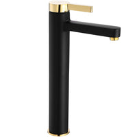 Rubinetto Da Lavabo Rea Polo Black Gold High