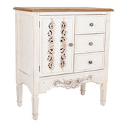 Mobile da ingresso in legno bianco 70x36x80h