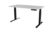 SCRIVANIA ELETTRICA REGOLABILE NOOM LONG DESK MOTION 150 GAMBE NERE PIANO BIANCO MOON