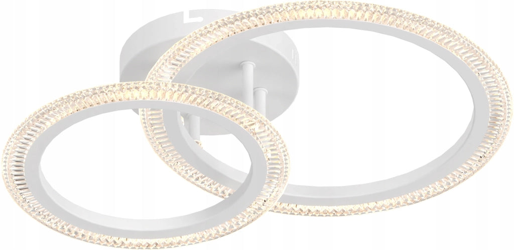 Plafoniera LED dimmerabile 2 luci bianca Vargo