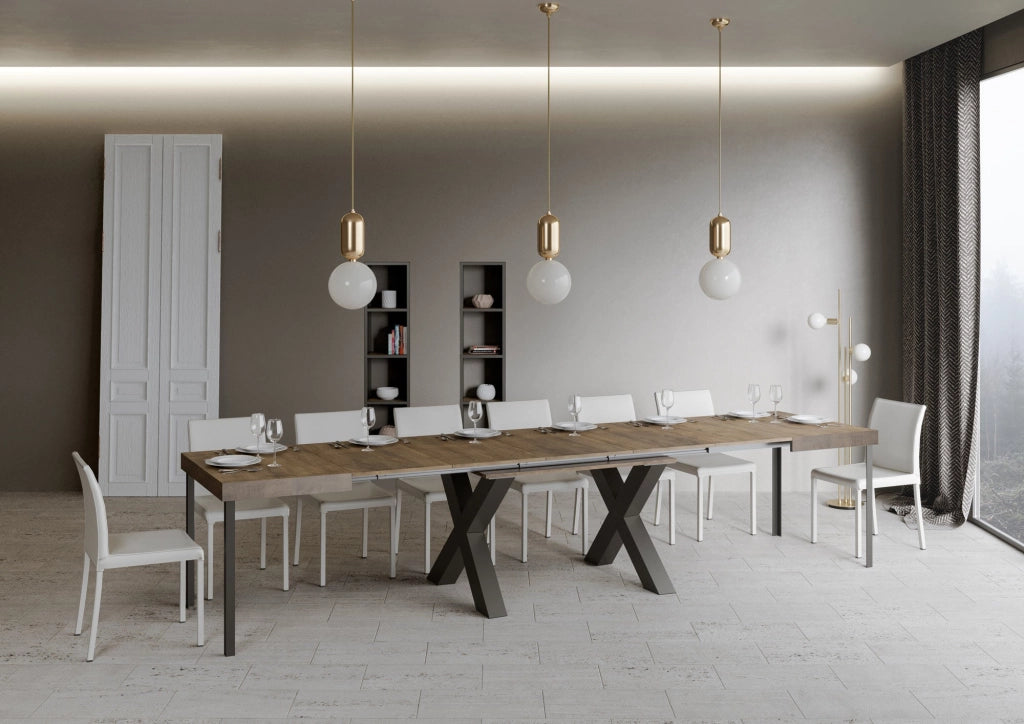 Tavolo Allungabile 130-390x90x77 cm Traffic Noce