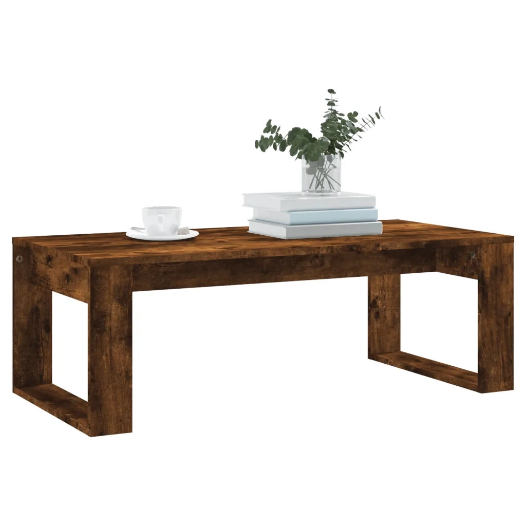 Tavolino da salotto | Tavolino da caff¨¨ | Tavolino da Soggiorno Rovere Fumo 102x50x35 cm Legno Multistrato