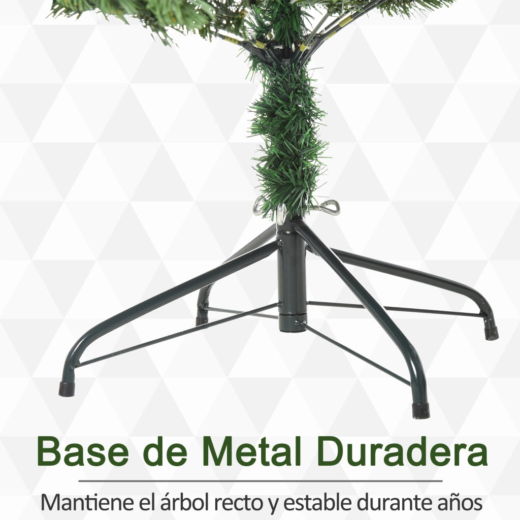 Albero di Natale Artificiale ¨C Zephmum ¨C Verde ?90x180 cm con Base Pieghevole
