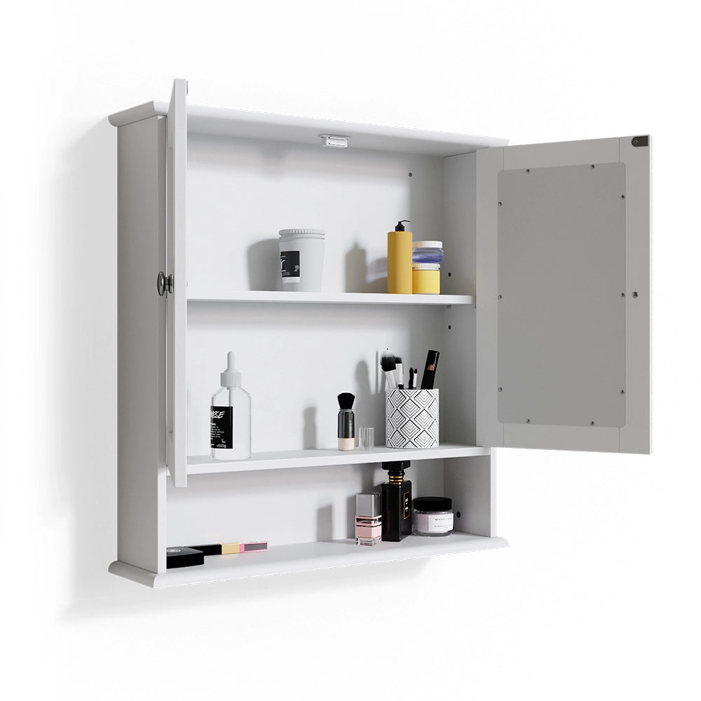 Vicco Specchio contenitore bagno Bianco 56 x 58 cm