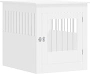 Banco per cani in legno - Banco per cani - Banco per cani XL - Recinzione per cani - Bianco