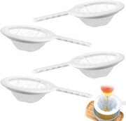 Set di 4 Filtro a Maglia in Nylon con Manopola Lunga, Ideale per la Filtrazione di Liquori, Filtro di Cucina Riciclabile con 200/300/400/450 Mesh
