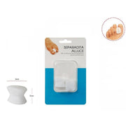 Trade Shop - Coppia Cuscinetti In Silicone Separadita Alluce Piede Cura Dei Piedi 2x3cm 66777 -