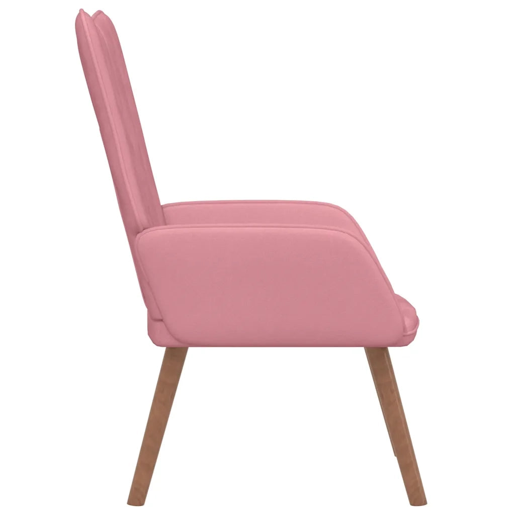 Poltrona Relax Rosa in Velluto cod mxl 39065