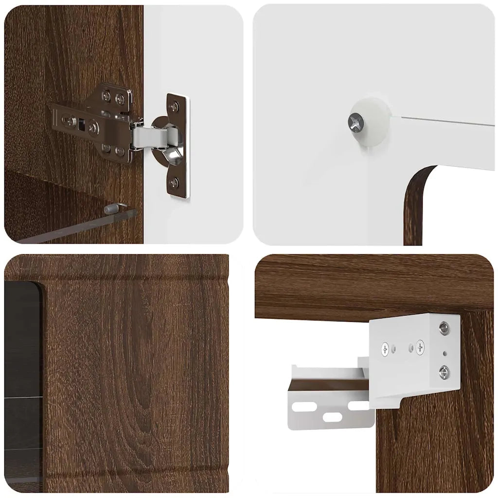 Armadio in Legno Rovere Marrone 50 x 29 x 100 cm 880228