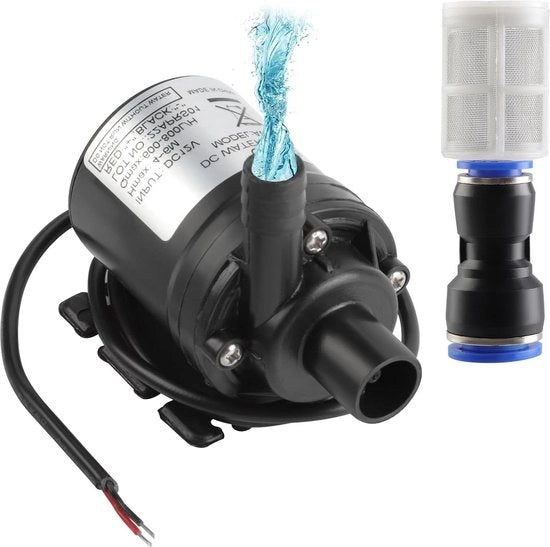 Pompa subacquatica per acquario o laghetto 800l/h 5m Mini Drive - DC 12V senza manopola - Pomp subacquatica amfibio con filtro